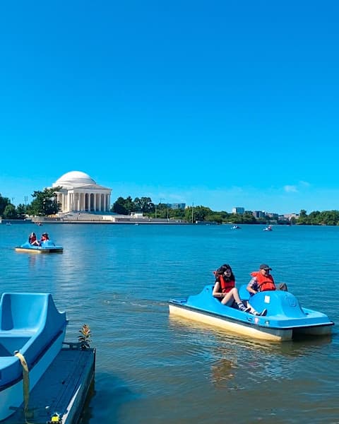 Boating In DC at Tidal Basin Pedal Boats - Water Sports